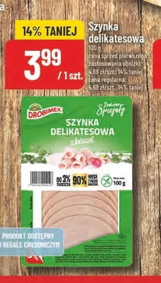 Szynka delikatesowa Drobimex promocja w POLOmarket