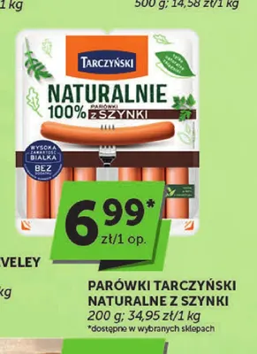 Parówki Tarczyński Naturalne z szynki promocja w ABC