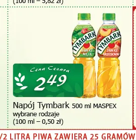 Napój Tymbark Maspex promocja w CEZAR Delikatesy