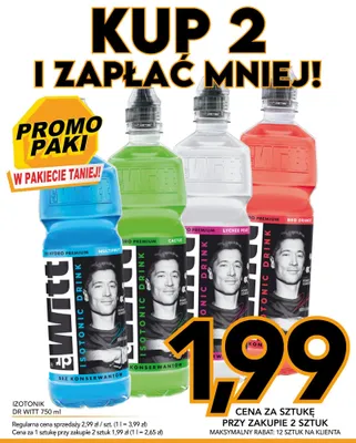 Napój izotoniczny Dr Witt Iso Hydro Premium Multifruit promocja w Kupiec