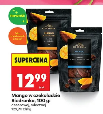 Mango w czekoladzie deserowej Biedronka promocja w Biedronka