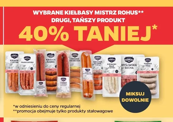 Kiełbasa biała Mistrz Rohus promocja w Netto