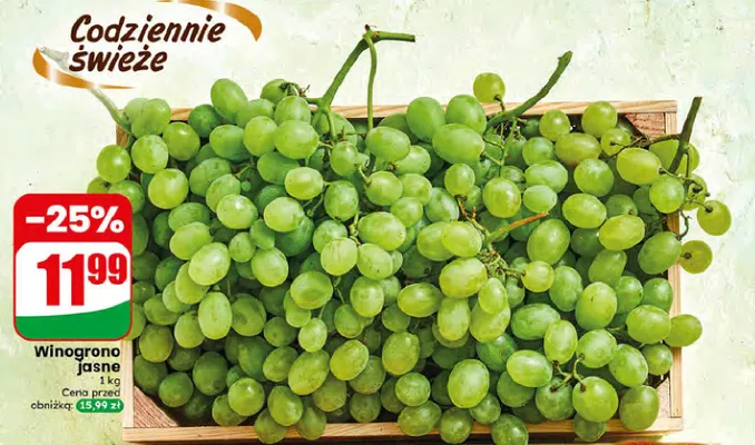 Winogrono jasne promocja w Dino