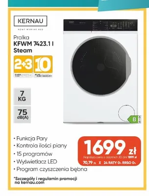 Pralka Kernau Kfwm 7423,1 I Steam promocja w Max Elektro