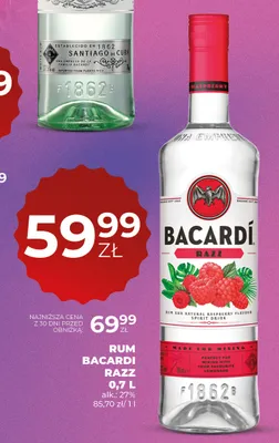 Rum Bacardi Razz promocja w Duży Ben