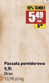 Passata pomidorowa Dros promocja w API Market