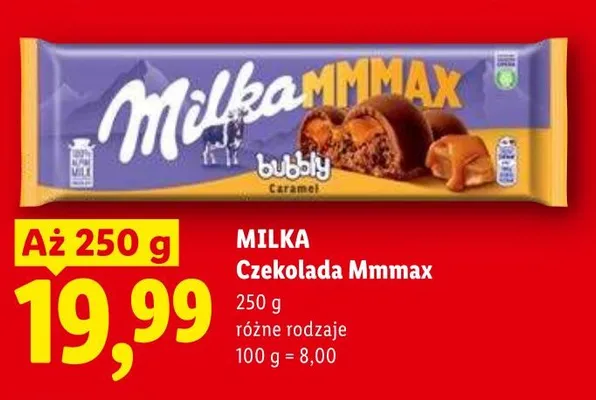 Czekolada Mmmax MILKA promocja w Lidl