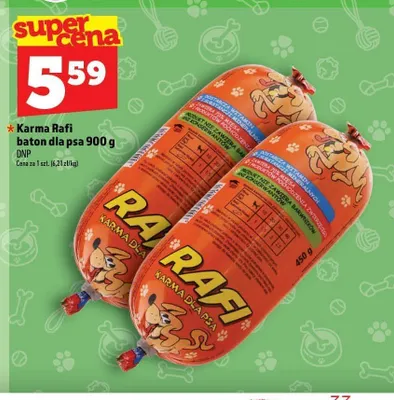Karma dla psa Rafi baton promocja w TOPAZ