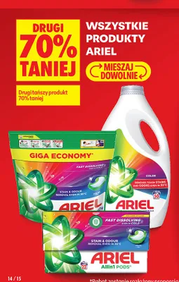 Kapsułki do prania Ariel Allin1 Pods Color promocja w Biedronka