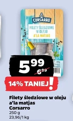 Filety śledziowe w oleju a'la matjas promocja w Netto