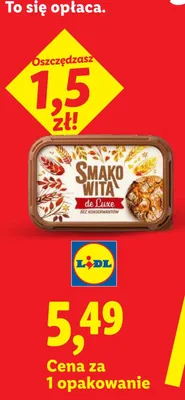 Margaryna Smakowita de Luxe promocja w Lidl