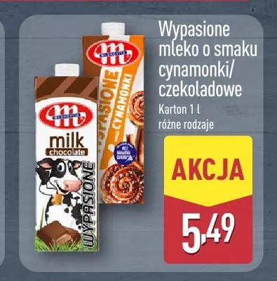 Mleko o smaku cynamonki promocja w Aldi