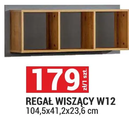 Regał wiszący W12 System Werso 104,5x41,2x23,6cm promocja w Merkury Market