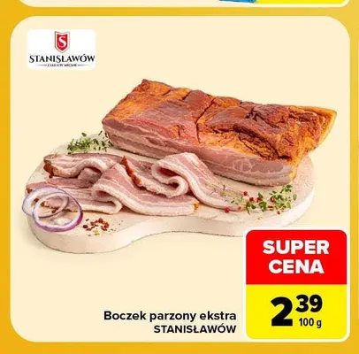 Boczek parzony ekstra Stanisławów promocja w Carrefour Market