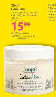 Olejowy peeling do ciała z kruszonymi muszlami Ziaja GdanSkin promocja w Hebe