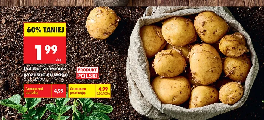 Ziemniaki wczesne promocja w Biedronka