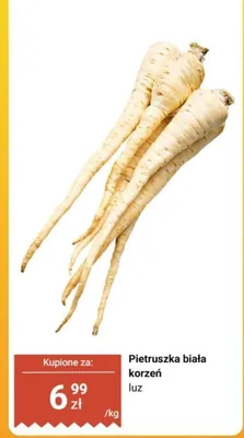 Pietruszka biała korzeń luz promocja w Biedronka