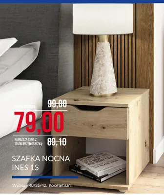Szafka nocna Ines 1S promocja w Abra Meble