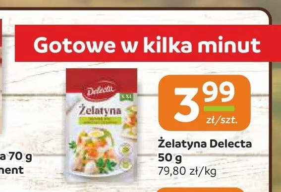 Żelatyna Delecta promocja w Społem Częstochowa