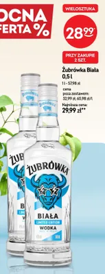 Wódka Żubrówka Biała Limited Edition promocja w Żabka