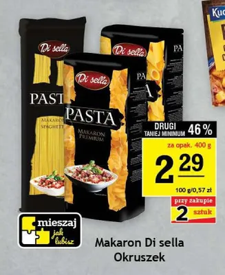 Makaron Di sella Okruszek promocja w Gram Market