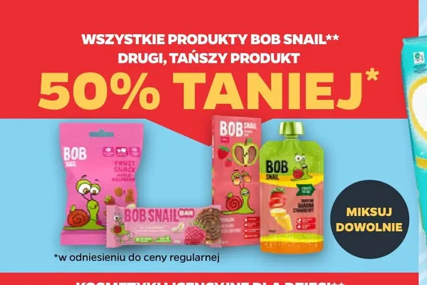 Produkty Bob Snail promocja w Netto