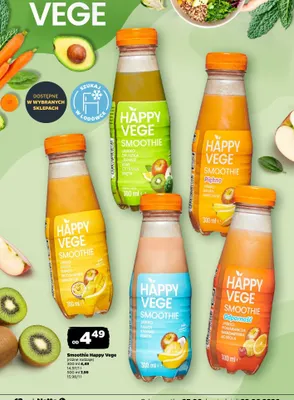 Smoothie Happy Vege jabłko banan ananas kokos promocja w Netto