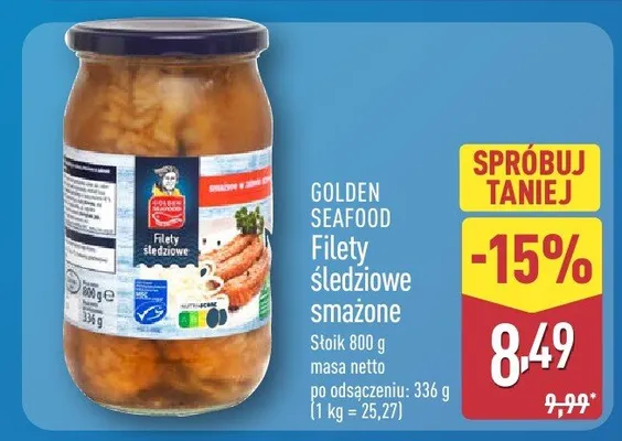 Filety śledziowe smażone promocja w Aldi