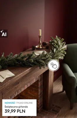 Świąteczna girlanda promocja w Sinsay