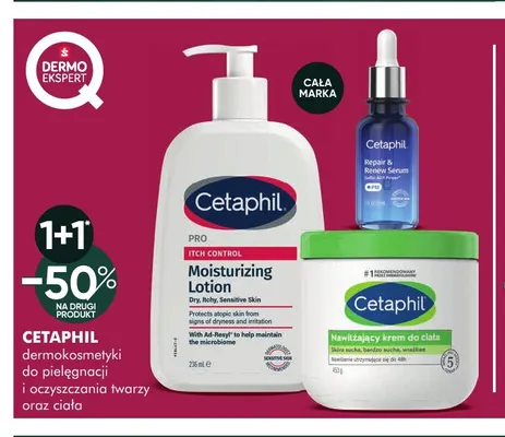 Dermokosmetyki do pielęgnacji i oczyszczania twarzy oraz ciała Cetaphil promocja w Super-Pharm