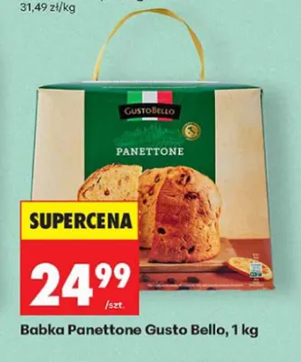 Babka Panettone Gusto Bello promocja w Biedronka