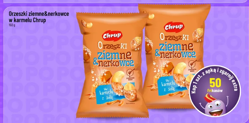 Orzeszki ziemne i nerkowce w karmelu promocja w POLOmarket