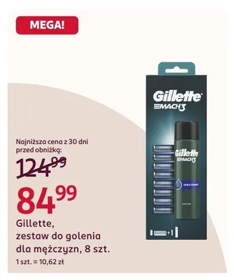 Zestaw do golenia dla mężczyzn Gillette promocja w Rossmann