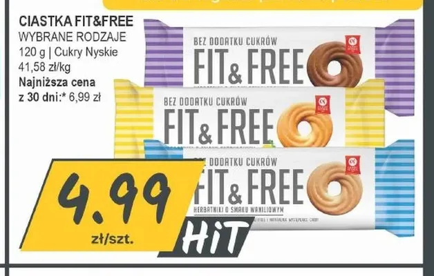 Ciastka Fit & Free promocja w Słoneczko
