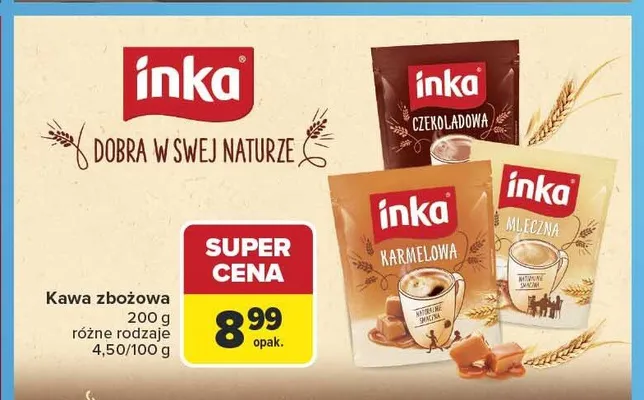 Kawa zbożowa Inka Mleczna promocja w Carrefour