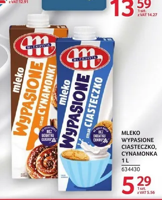 Mleko UHT o smaku ciasteczkowym Mlekpol Wypasione promocja w Selgros