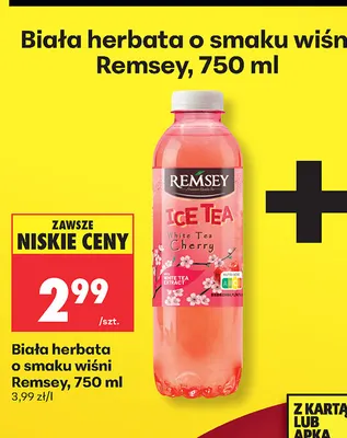 Biała herbata o smaku wiśni Remsey promocja w Biedronka