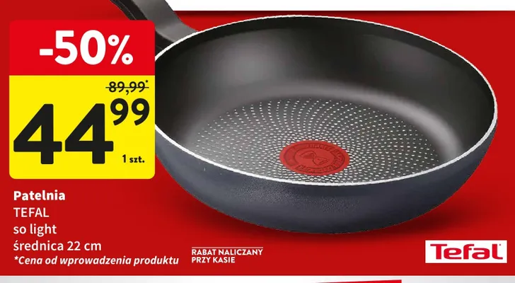 Patelnia so light średnica 22 cm promocja w Intermarche