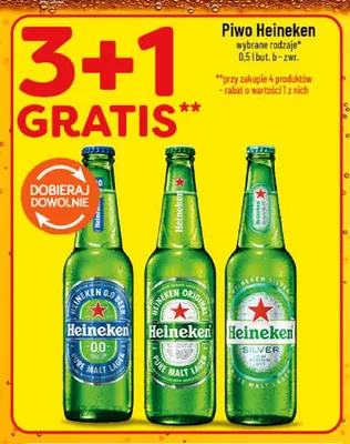 Piwo bezalkoholowe Heineken 0.0 promocja w POLOmarket