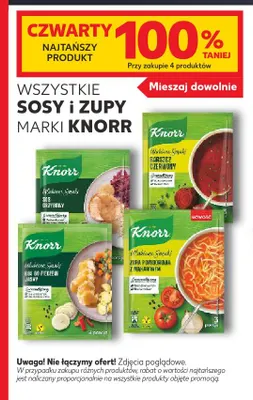 Sosy i zupy marki Knorr promocja w Kaufland