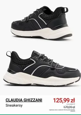 Sneakersy Claudia Ghizzani promocja w Deichmann