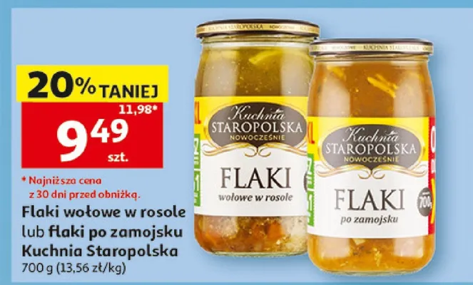 Flaki po zamojsku Kuchnia Staropolska promocja w Auchan