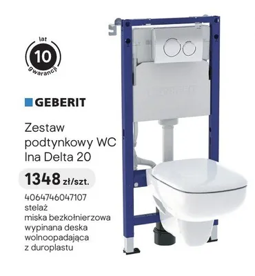 Zestaw podtynkowy WC Geberit Ina Delta 20 promocja w Castorama