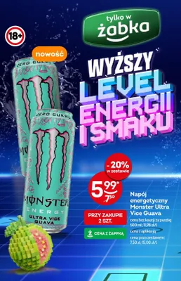 Napój energetyczny Monster Ultra Vice Guava promocja w Żabka