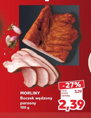 Boczek wędzony parzony Morliny promocja w Kaufland