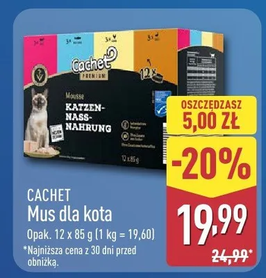 Mus dla kota z kurczakiem Koema promocja w Aldi