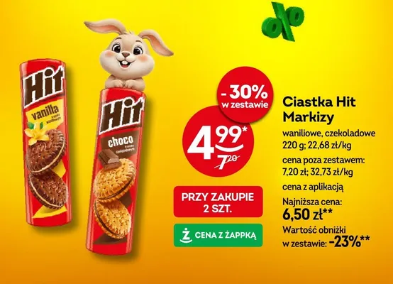 Ciastka Markizy waniliowe promocja w Żabka