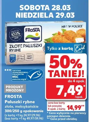Paluszki rybne złote meksykańskie promocja w Kaufland