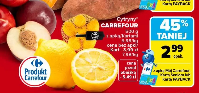 Cytryny Carrefour promocja w Carrefour Market