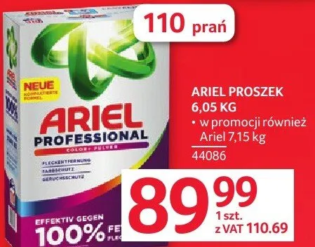 Proszek do prania Ariel 6,05 kg promocja w Selgros